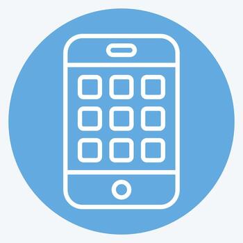 Icon Applications. related to Communication symbol. blue eyes style. simple design editable. simple illustration vector