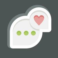 Sticker Feedback. related to Communication symbol. simple design editable. simple illustration vector