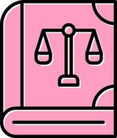 Law Book Vector Icon