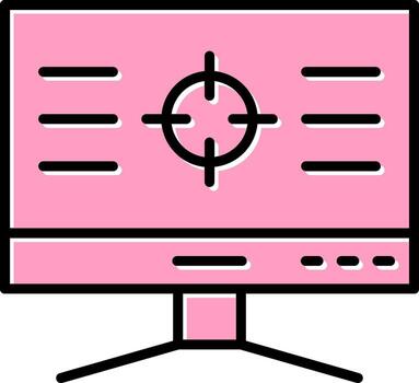 icono de vector de computadora