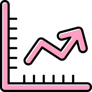 icono de vector de gráfico