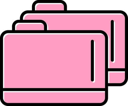 icono de vector de carpeta