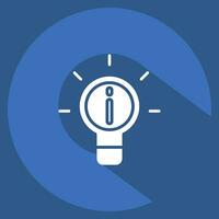 Icon Idea. related to Communication symbol. long shadow style. simple design editable. simple illustration vector