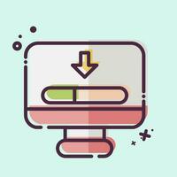 Icon Loading. related to Communication symbol. MBE style. simple design editable. simple illustration vector