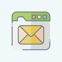 Icon Email. related to Communication symbol. doodle style. simple design editable. simple illustration vector