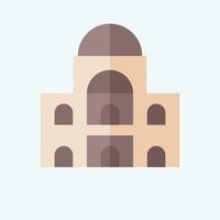 Icon Des Invalides. related to France symbol. flat style. simple design editable. simple illustration vector