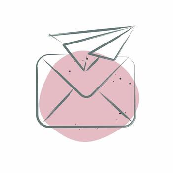 Icon Mailing. related to Communication symbol. Color Spot Style. simple design editable. simple illustration vector