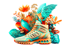 3d shoe illustration ai generated png