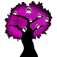 Halloween albero nel Halloween png