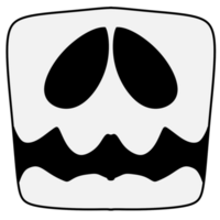 Skull in Halloween png