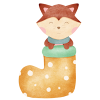 Fox in Christmas png