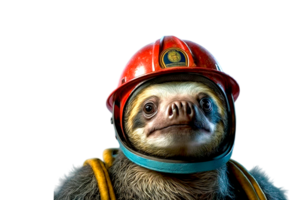 funny cute sloth ai generated png
