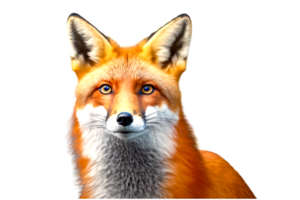 mignonne duveteux Renard ai généré png