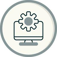 Computer Vector Icon