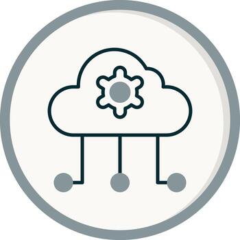 Cloud Computing Vector Icon