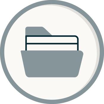 icono de vector de carpeta