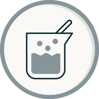 icono de vector de vaso de precipitados
