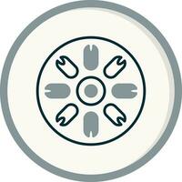 Centric Diatom Vector Icon