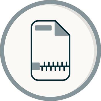 Zip File Vector Icon