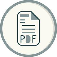 icono de vector de pdf