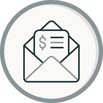 icono de vector de correo