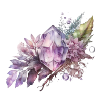 gem illustration in the hand draw style ai generated png