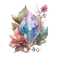 gem illustration in the hand draw style ai generated png