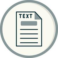 Text Vector Icon