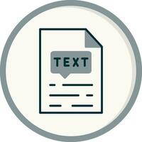 Text Vector Icon