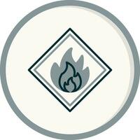 Flammable Vector Icon