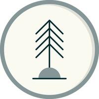 icono de vector de árbol de pino