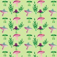 Seamless repeat nature vector pattern