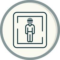 Male Toilet Sign Vector Icon