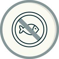 No Fishing Vector Icon