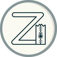 Small Z Vector Icon