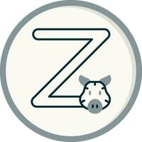 Capital Z Vector Icon