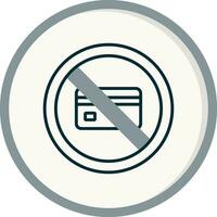 No Credit Card Vector Icon