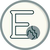 Capital E Vector Icon