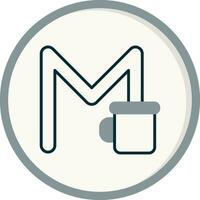 Capital M Vector Icon