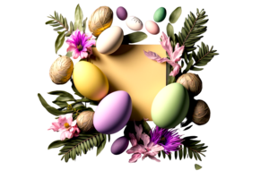 easter 3d illustration ai generated png