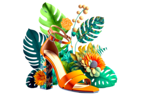 3d chaussure illustration ai généré png