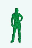 sport woman grass vector