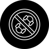 No Skateboard Vector Icon