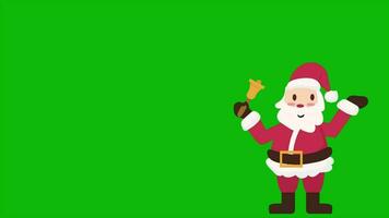 santa claus. happy. Merry Christmas greeting cards animation. video