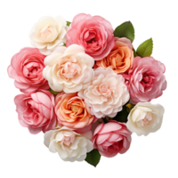 natural fresco rosas flores isolado ai generativo png
