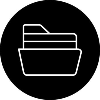 icono de vector de carpeta