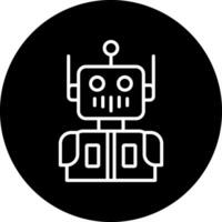 icono de vector de robot