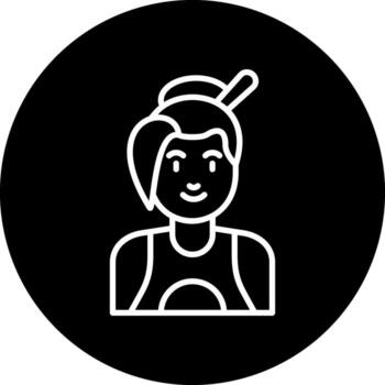 icono de vector de mujer