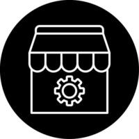 icono de vector de tienda