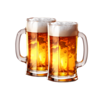 lentes de cerveza ai generativo png